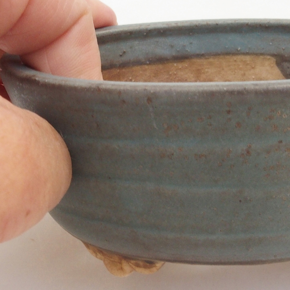 Bol à bonsaï en céramique 10 x 8,5 x 4 cm, brun