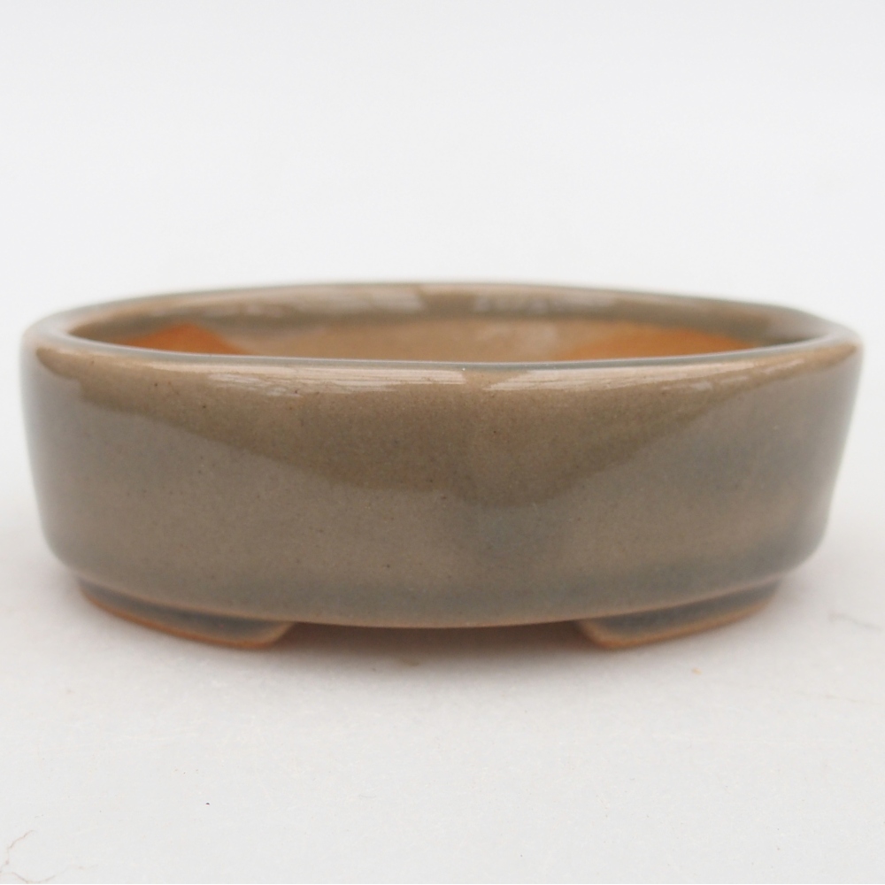 Bol à bonsaï en céramique 9,5 x 8 x 3 cm, gris