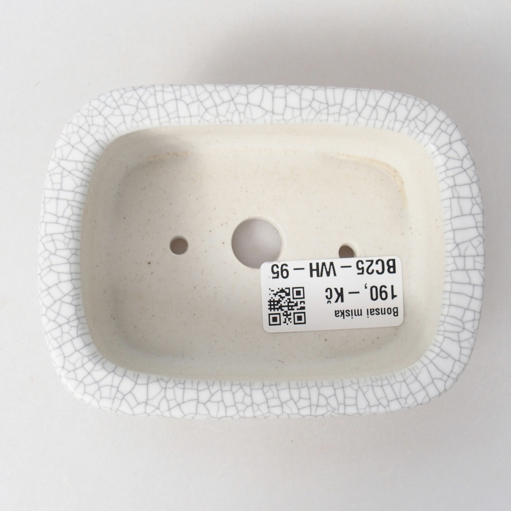 Bol à bonsaï en céramique 11 x 11 x 7 cm, couleur raku