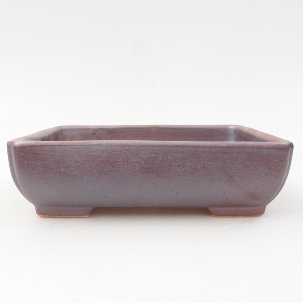 Bol à bonsaï en céramique 14 x 11 x 4 cm, couleur métal