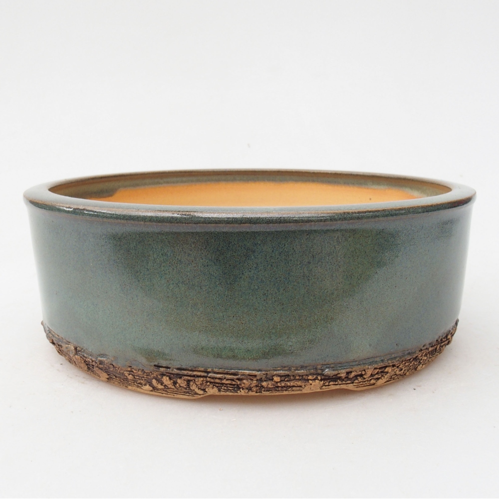 Bol à bonsaï en céramique 17 x 17 x 6 cm, vert