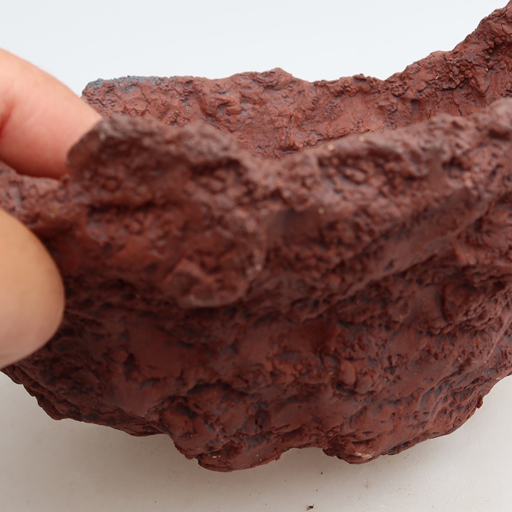 Coquille en céramique 20 x 17 x 12,5 cm, couleur marron