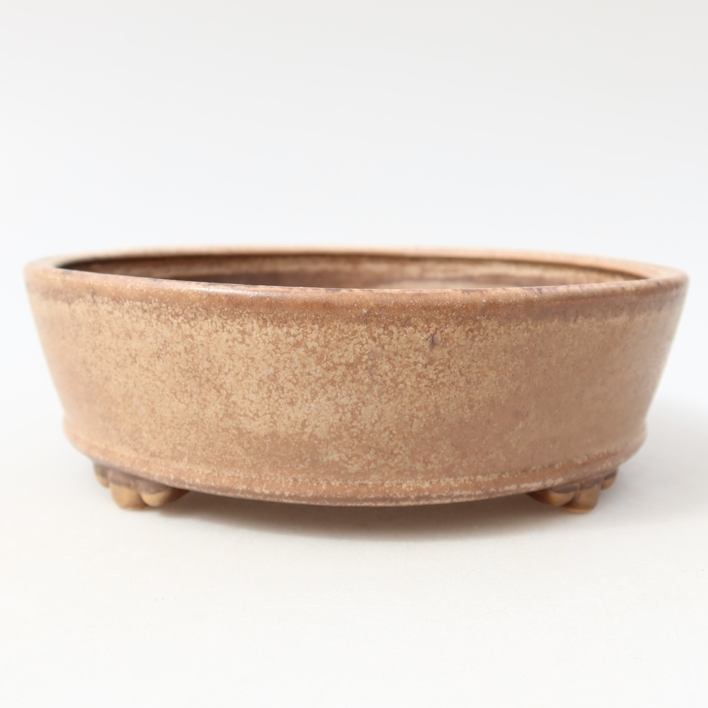 Bol à bonsaï en céramique 15,5 x 15,5 x 5 cm, rose