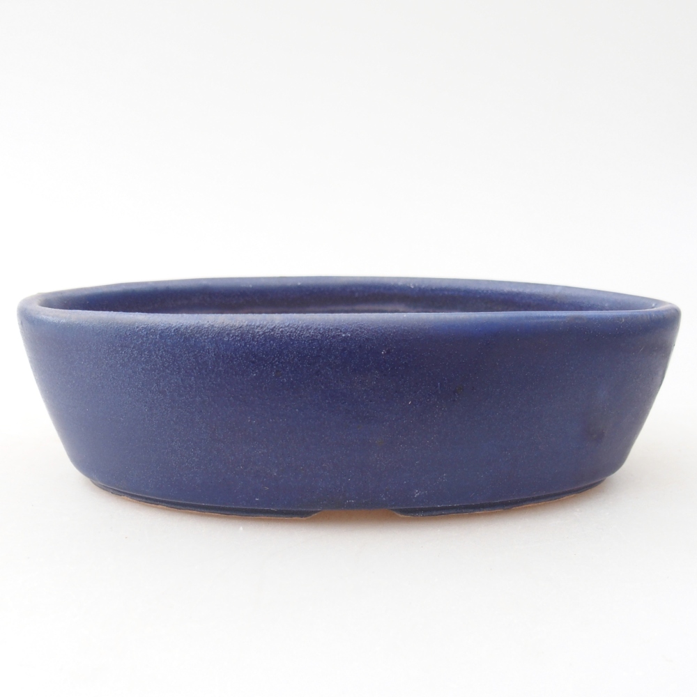 Bol à bonsaï en céramique 15 x 9,5 x 4 cm, couleur bleu
