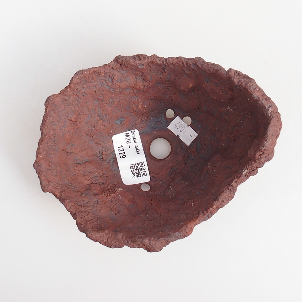 Coquille en céramique 13 x 11,5 x 10,5 cm , couleur marron