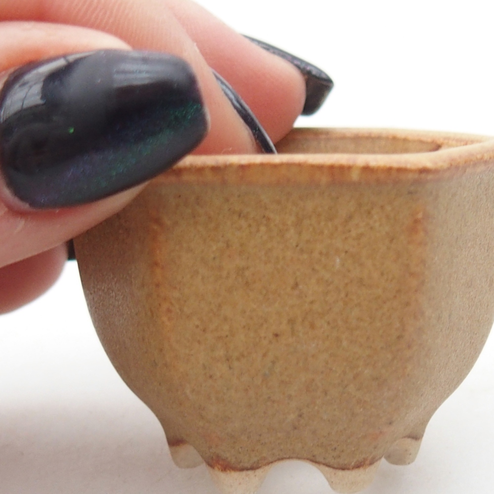 Mini bol bonsaï 4 x 3,5 x 3 cm, brun