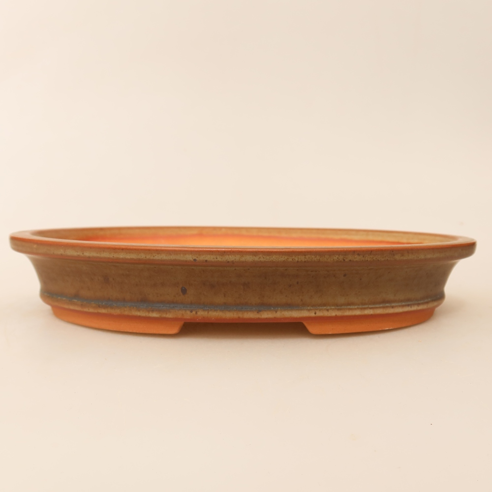 Bol en céramique  21 x 14,5 x 3,5 cm, couleur marron