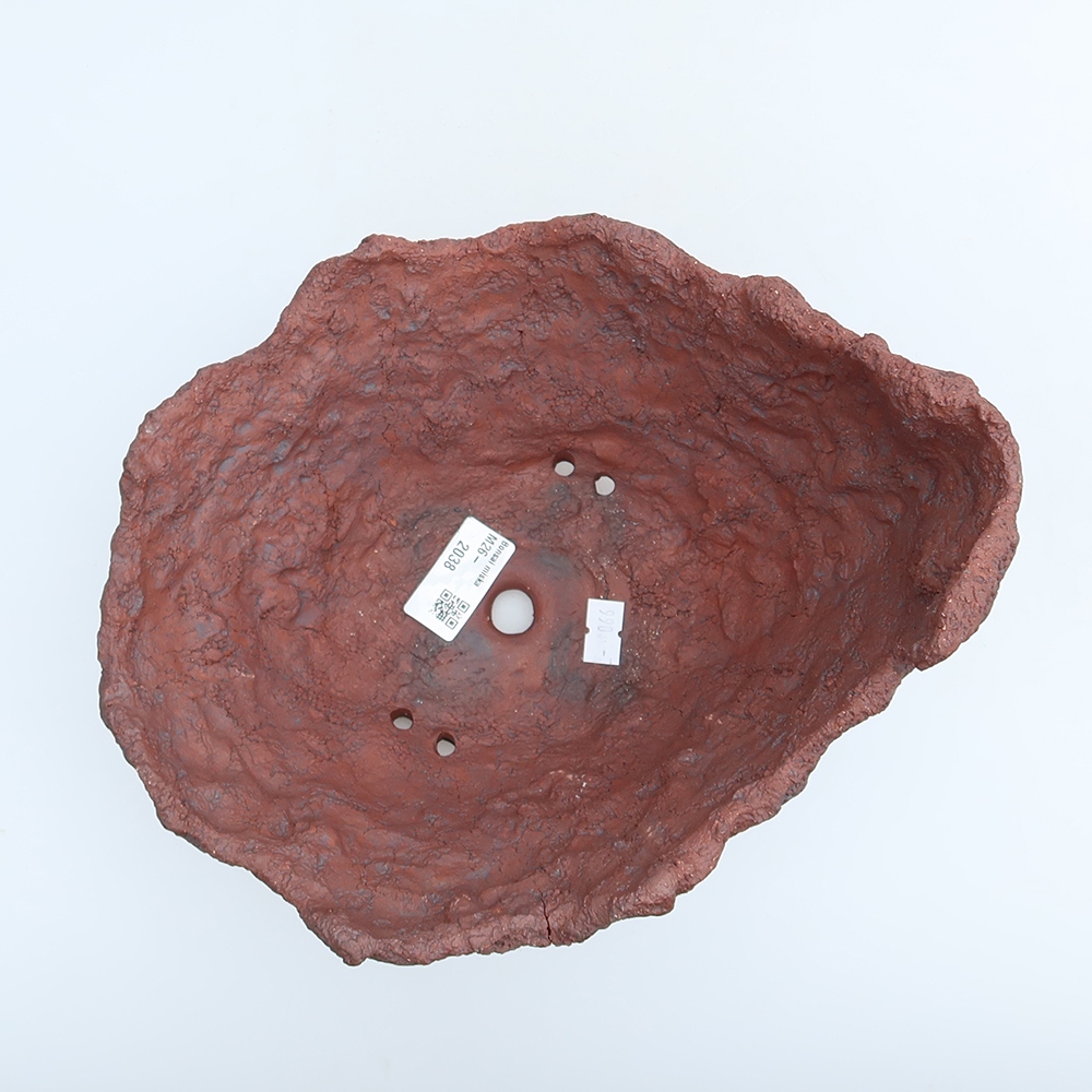 Coquille en céramique 23 x 20 x 16,5 cm, couleur marron