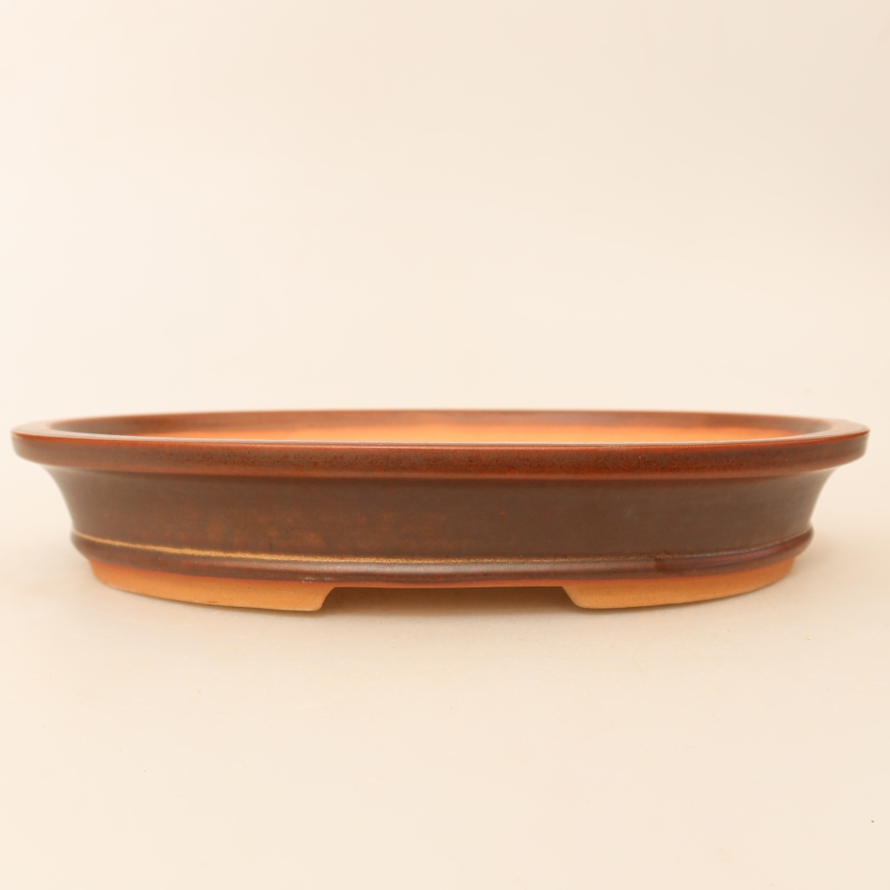 Bol en céramique  21 x 14,5 x 3,5 cm, couleur marron