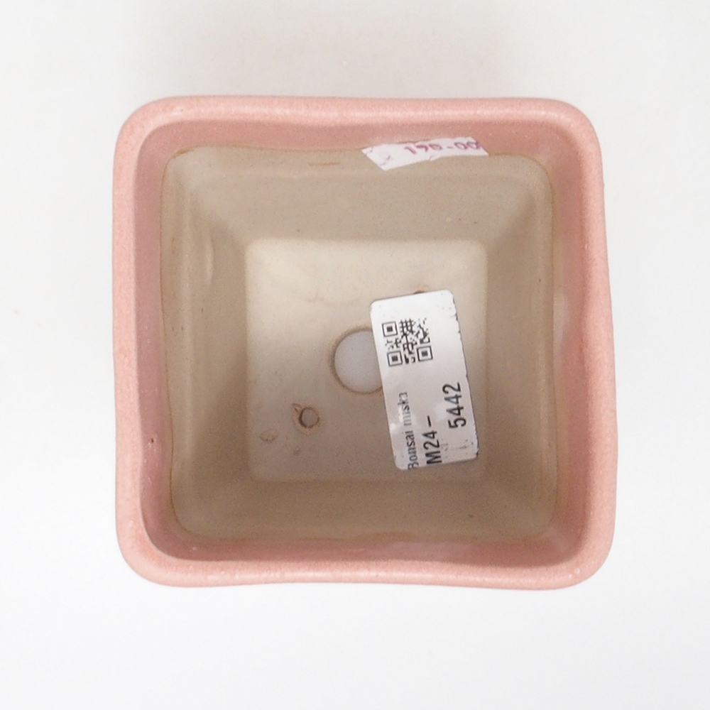 Bol à bonsaï en céramique 8,5 x 8,5 x 11 cm, rose