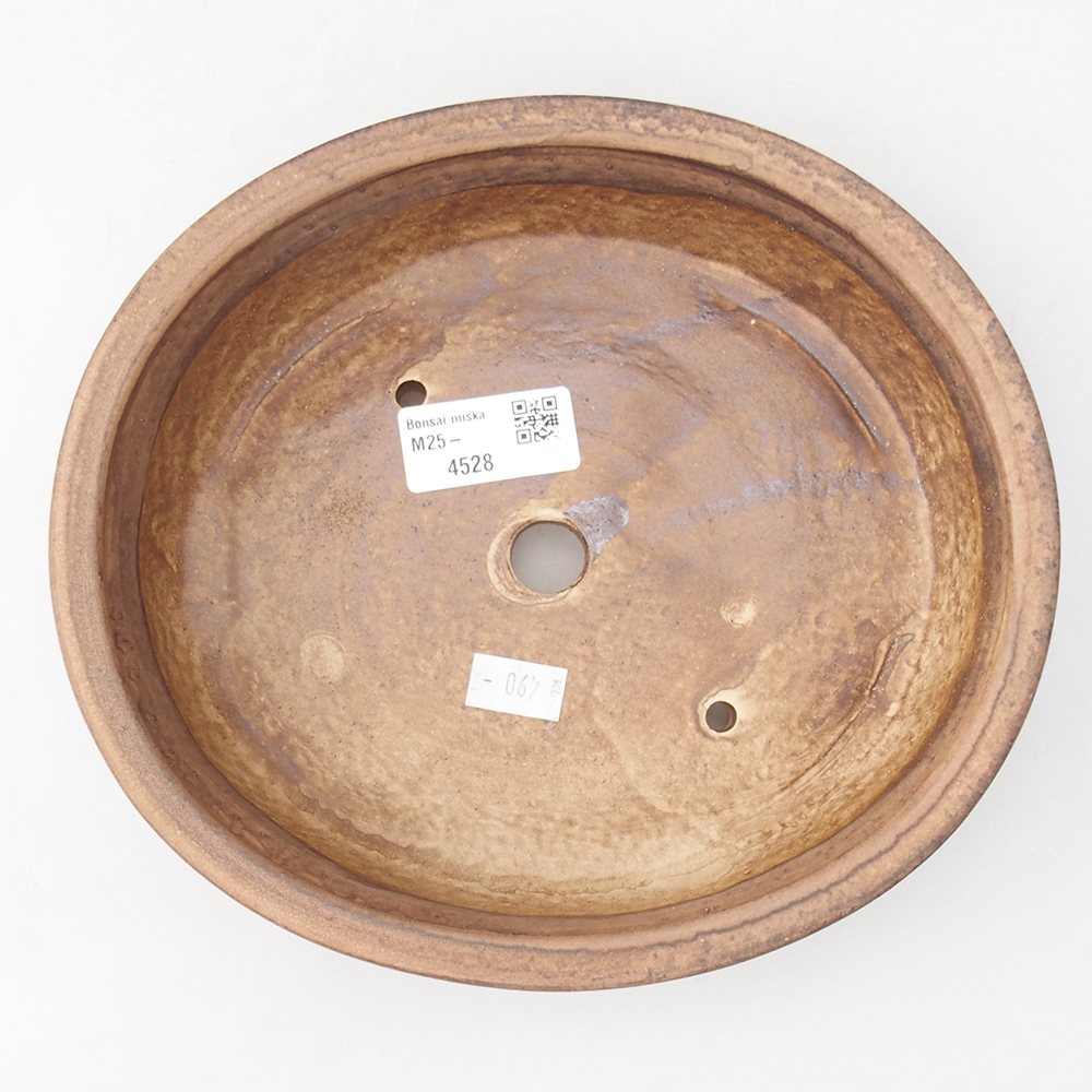 Bol à bonsaï en céramique 21 x 19 x 5 cm, rose