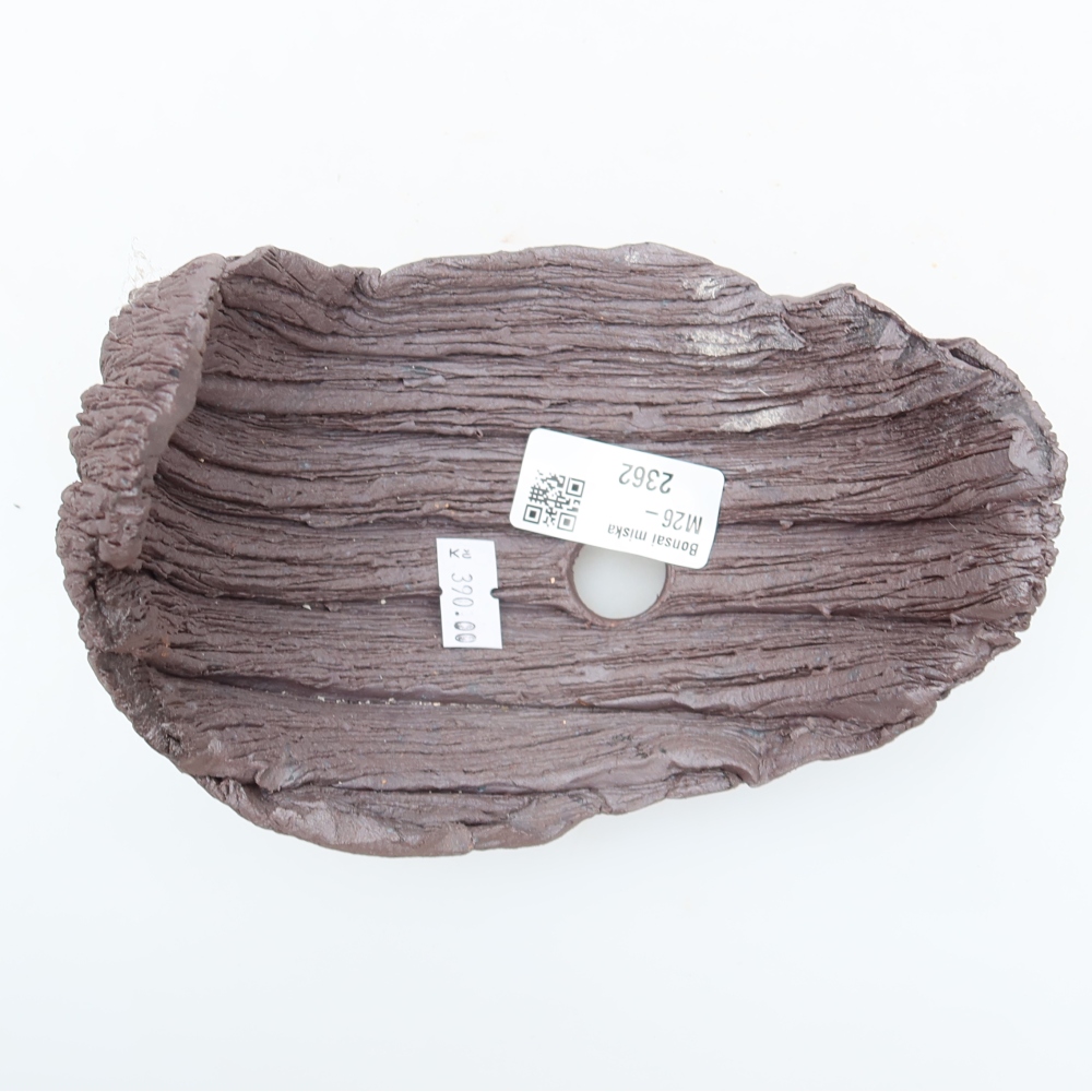 Coquille en céramique  15 x 11 x 14 cm, couleur marron