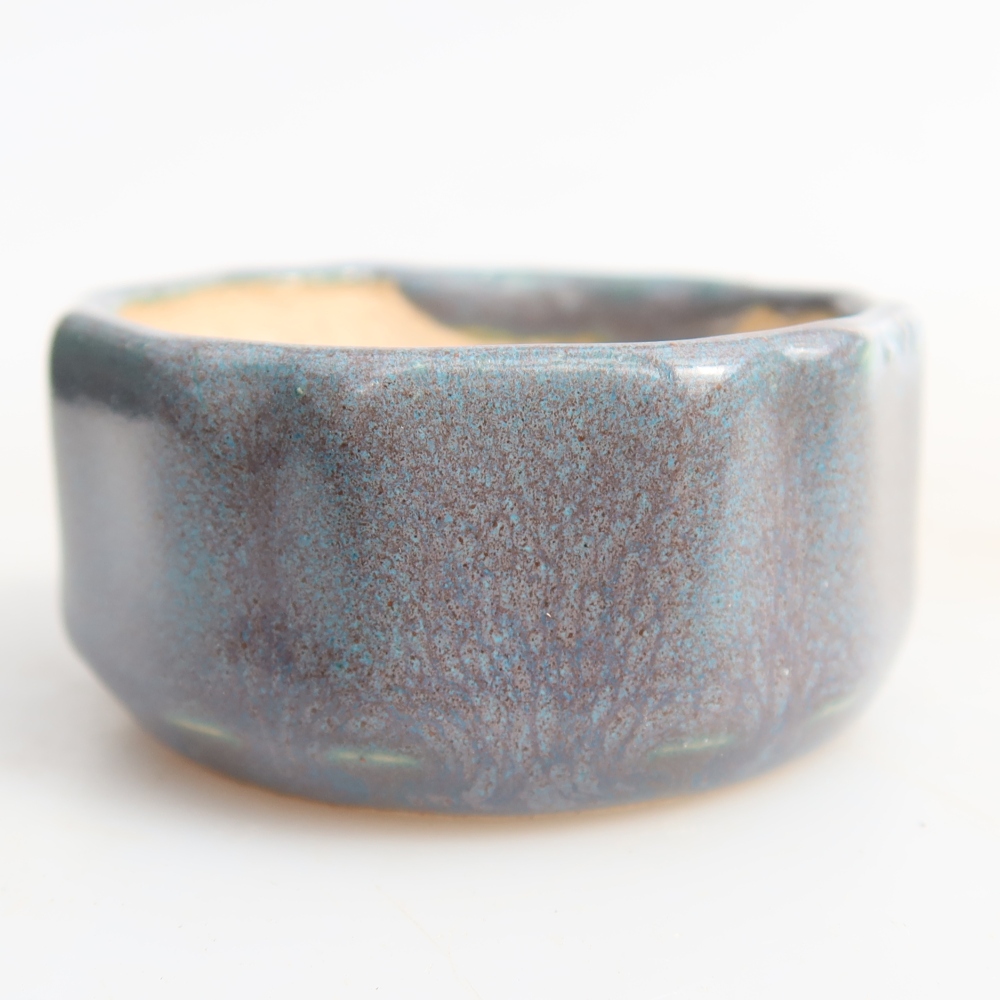 Pot à bonsaï en céramique 5 x 5 x 2,5 cm, couleur grise