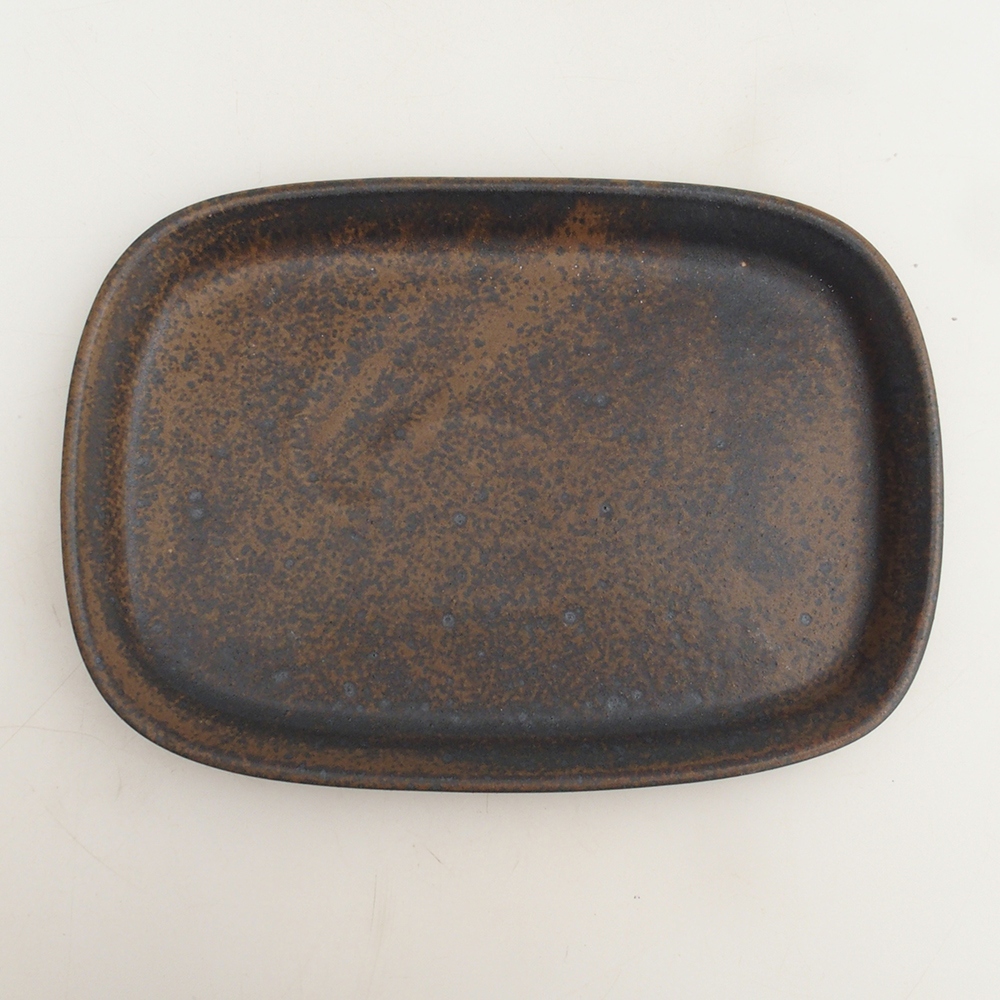 Bol en céramique H25 - 20,5 x 14,5 x 1,5 cm - brun