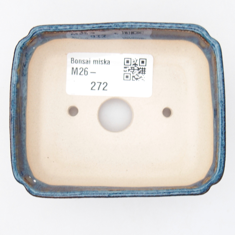 Mini bol bonsaï 9 x 7 x 3 cm, bleu
