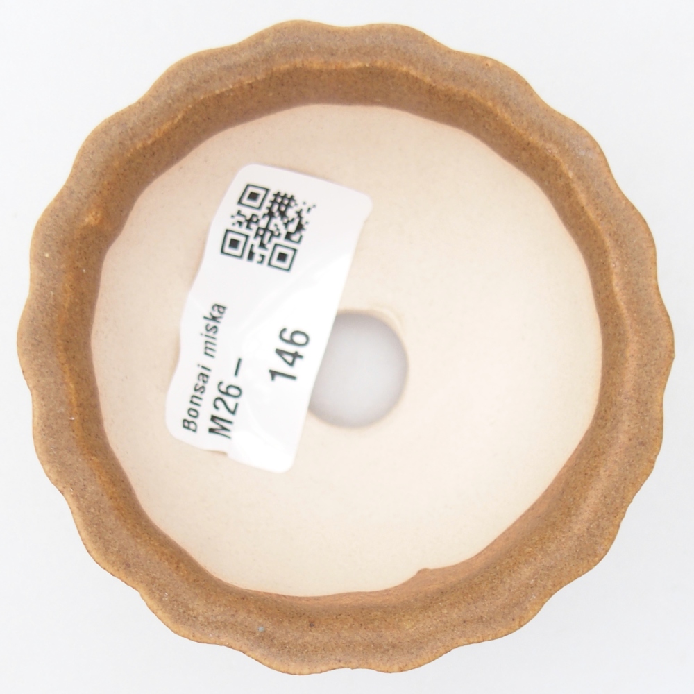 Mini bol bonsaï 7,5 x 7,5 x 3,5 cm, brun