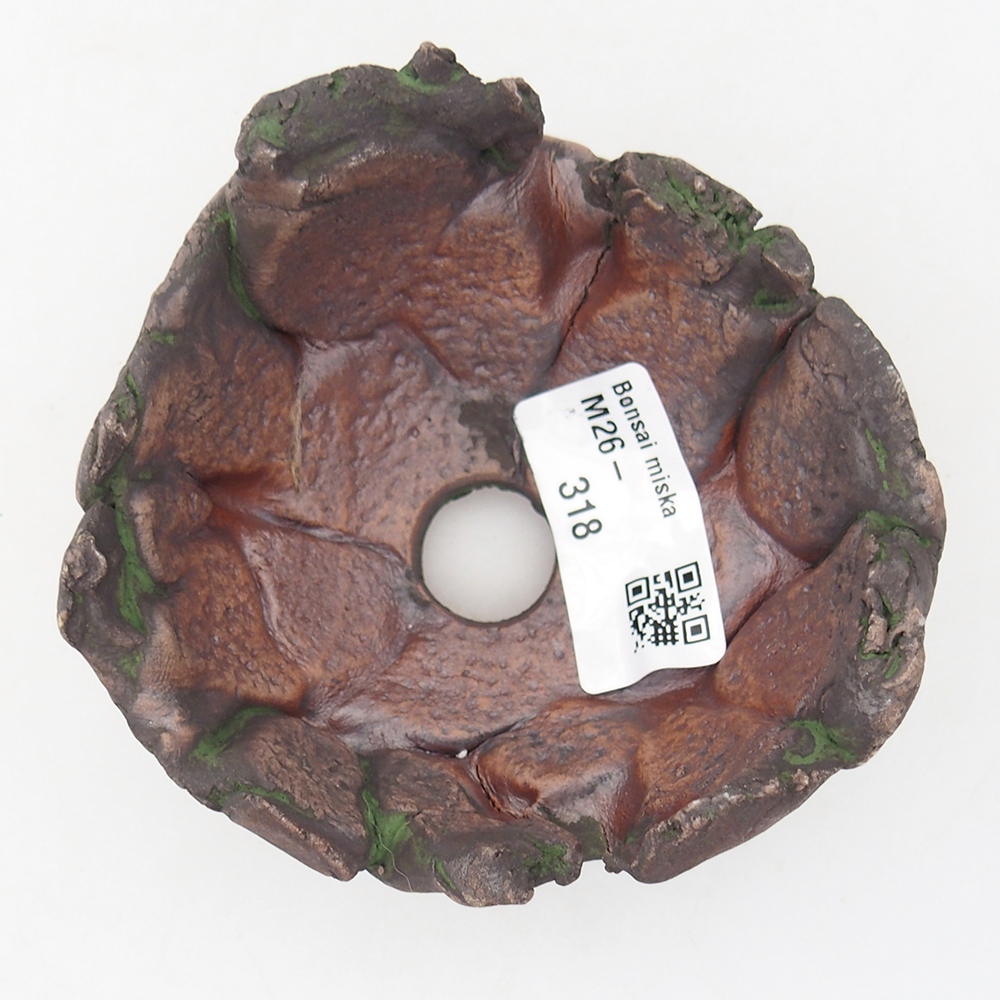 Coquille en céramique 9,5 x 8,5 x 6 cm , couleur verte