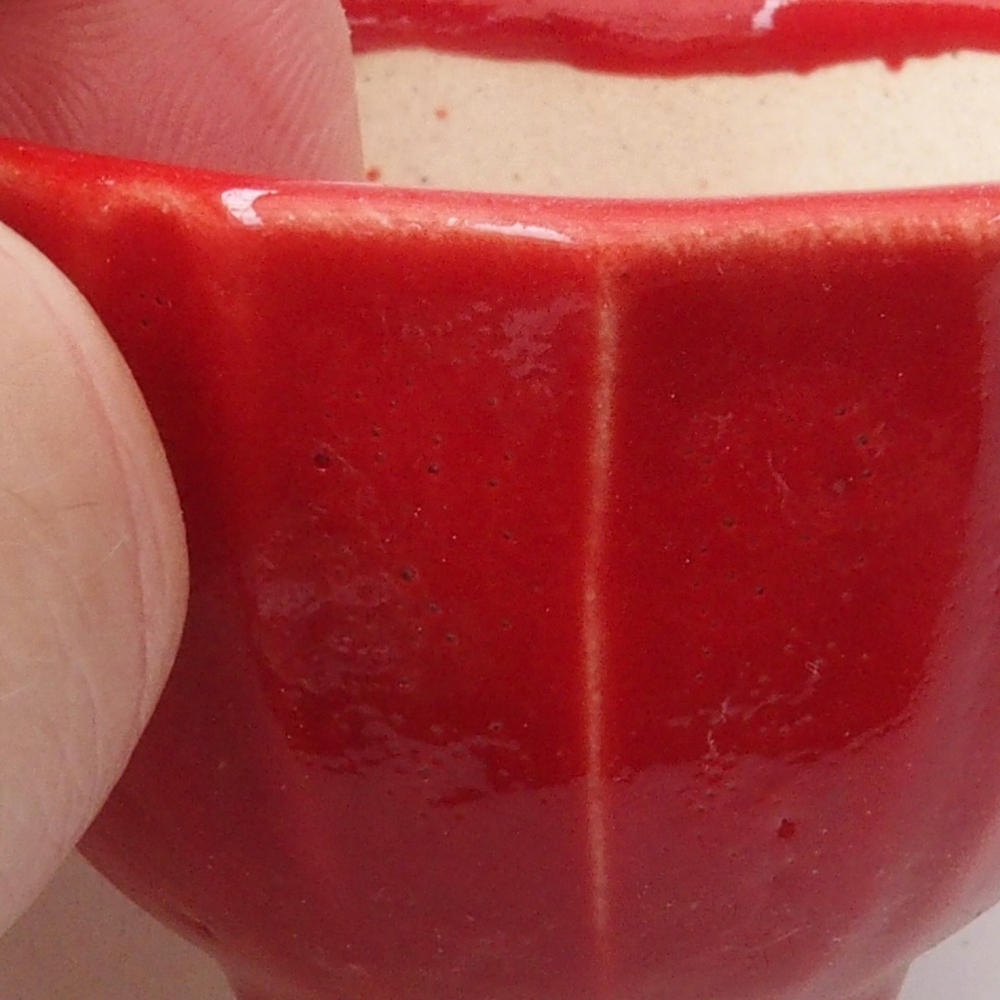 Mini bol bonsaï 5 x 5 x 3 cm, couleur rouge