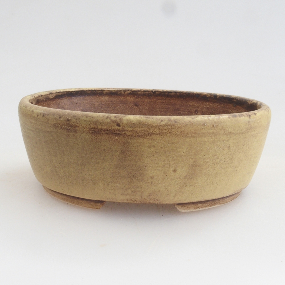 Bol à bonsaï en céramique 10 x 8,5 x 4 cm, brun