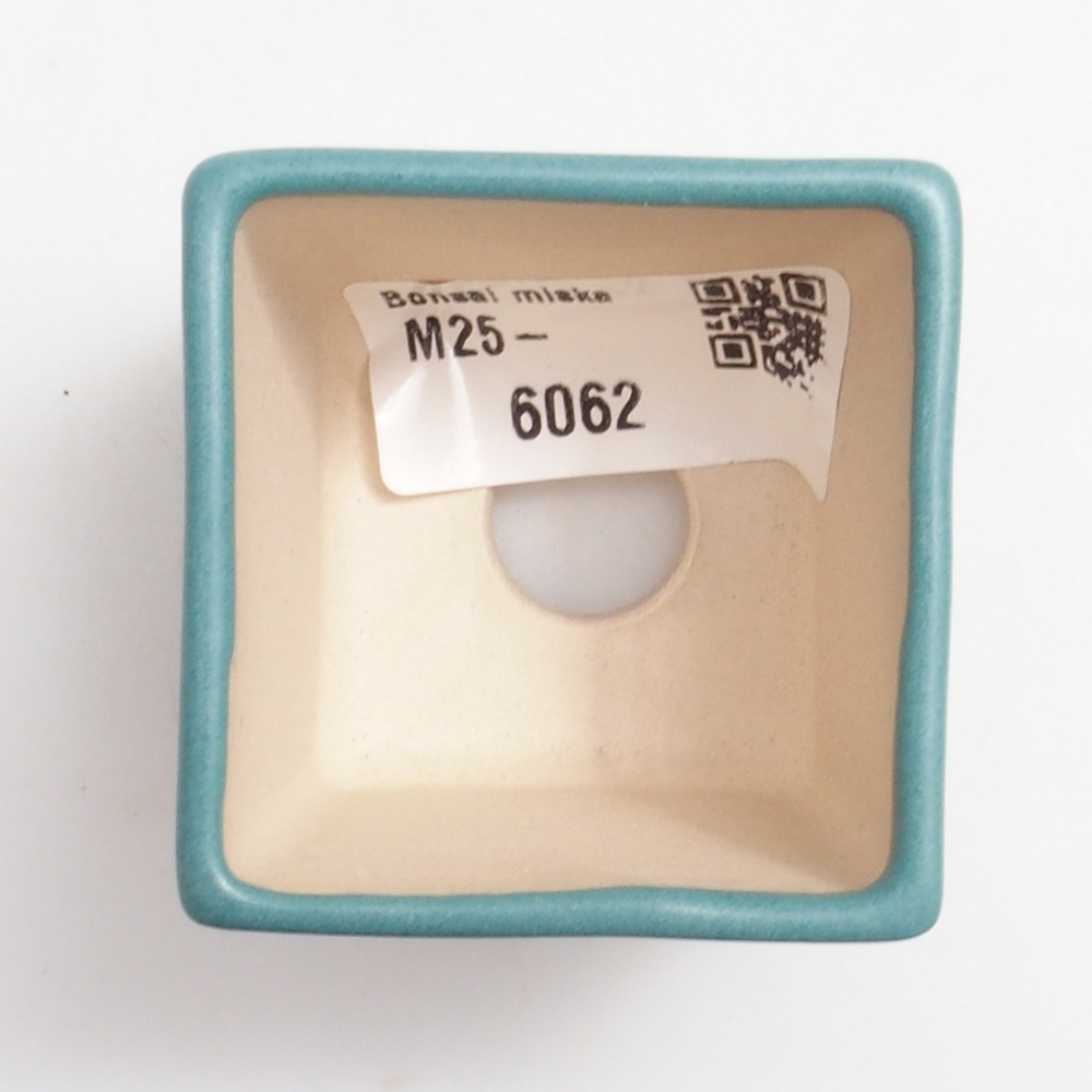 Bol à bonsaï en céramique 6,5 x 5,5 x 4 cm, couleur bleu