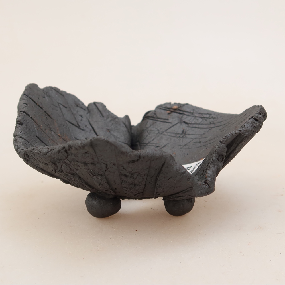 Coquille en céramique  9 x 9 x 5 cm, couleur métallisée