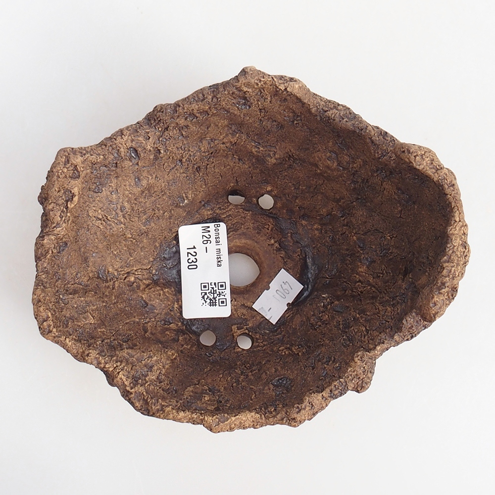 Coquille en céramique 13,5 x 12 x 11,5 cm , couleur marron