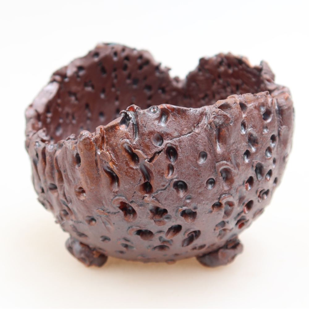 Coquille en céramique  9,5 x 8,5 x 8 cm, couleur métallique