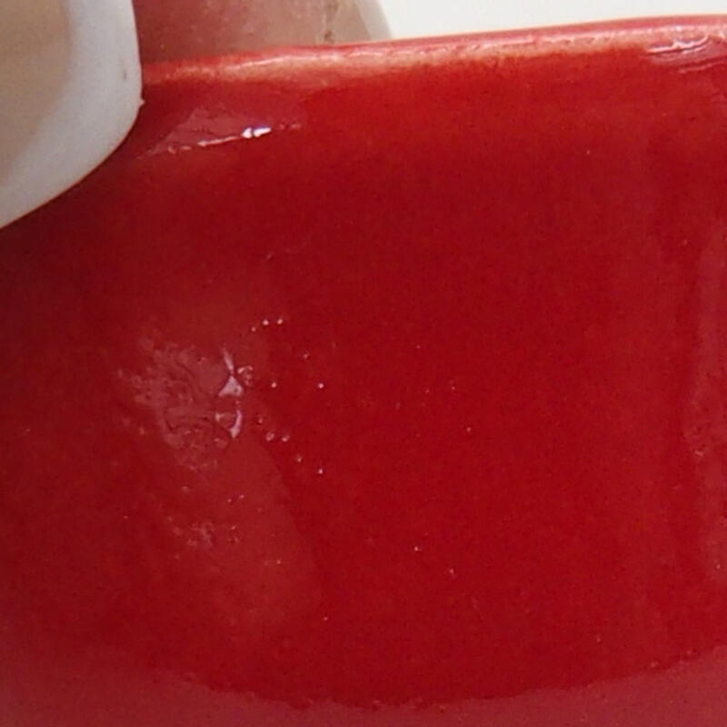 Mini bol bonsaï 2,5 x 2,5 x 2 cm, couleur rouge