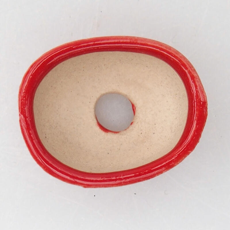 Mini bol bonsaï 2,5 x 2 x 1 cm, couleur rouge