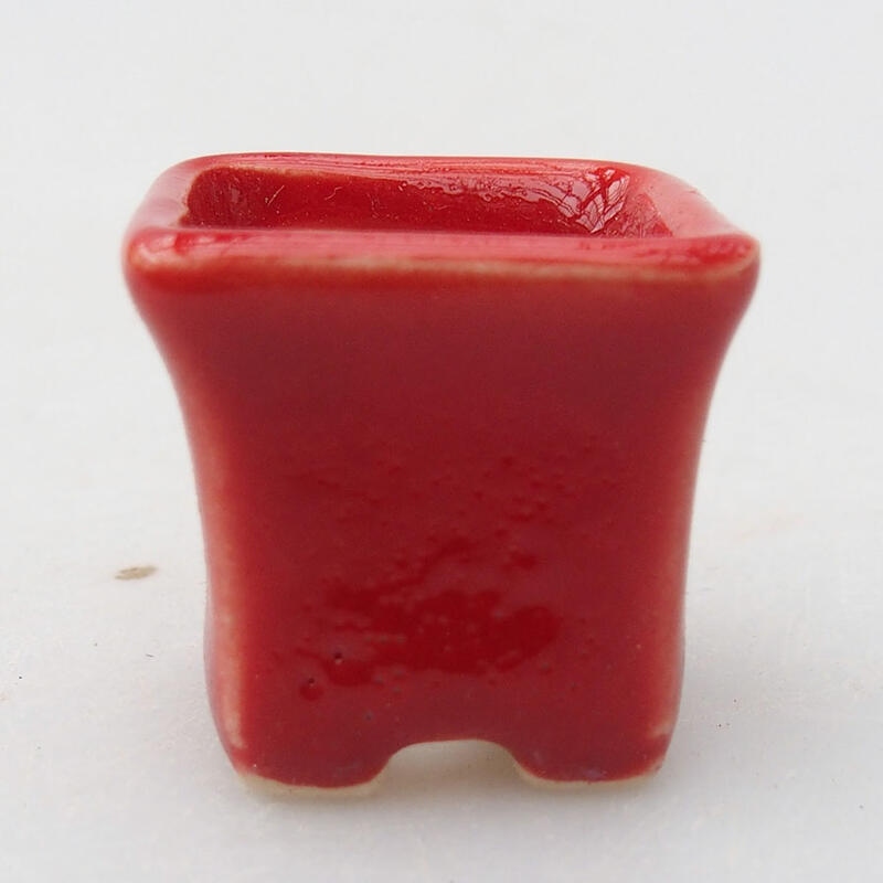 Mini bol bonsaï 2 x 2 x 2 cm, couleur rouge