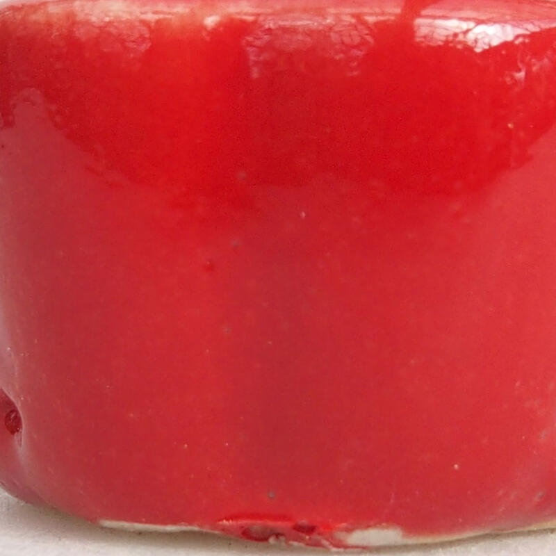 Mini bol bonsaï 3,5 x 3,5 x 2 cm, couleur rouge