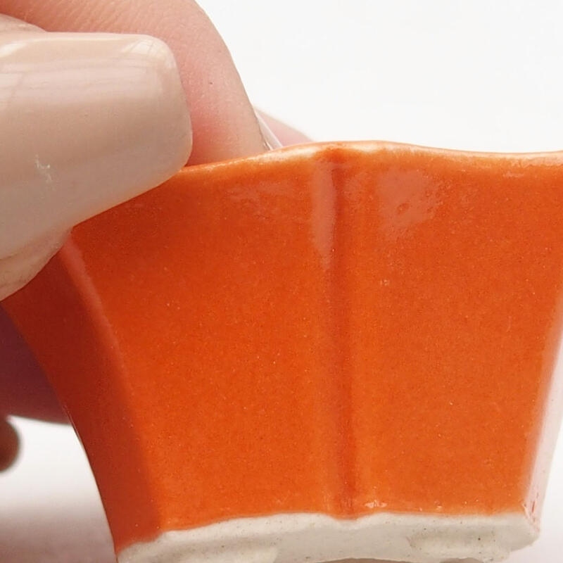 Mini bol bonsaï 3,5 x 3,5 x 2 cm, orange