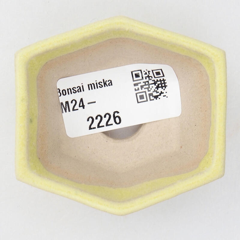 Mini bol bonsaï 3,5 x 3,5 x 5,5 cm, jaune