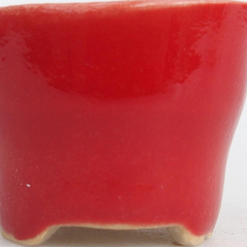 Mini bol bonsaï 3 x 3 x 2,5 cm, couleur rouge