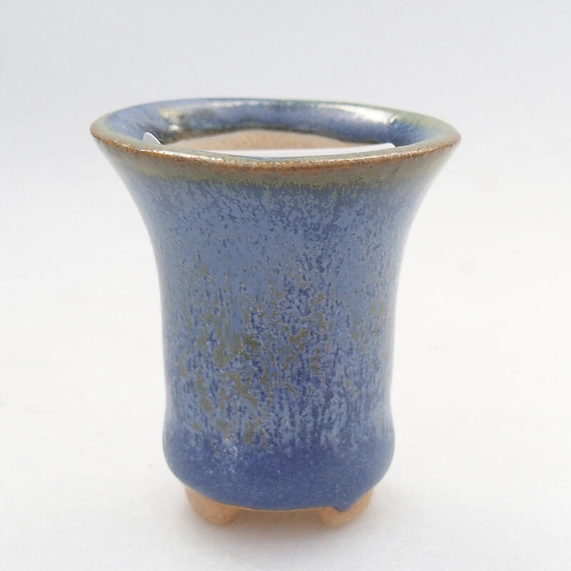 Mini bol à bonsaï 3 x 3 x 3,5 cm, couleur bleu