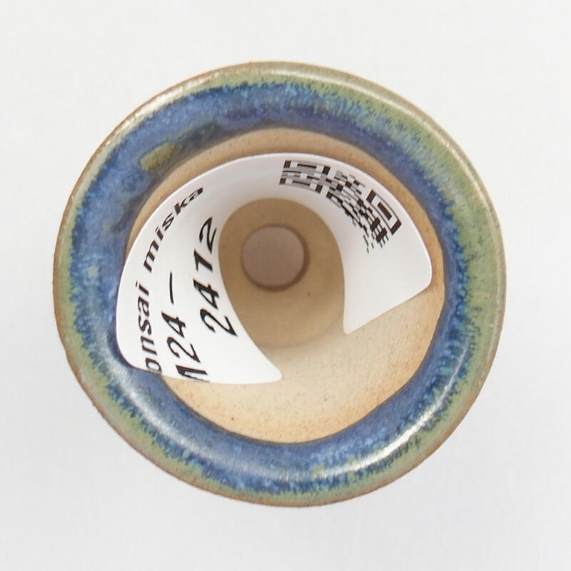 Mini bol à bonsaï 3 x 3 x 3,5 cm, couleur bleu