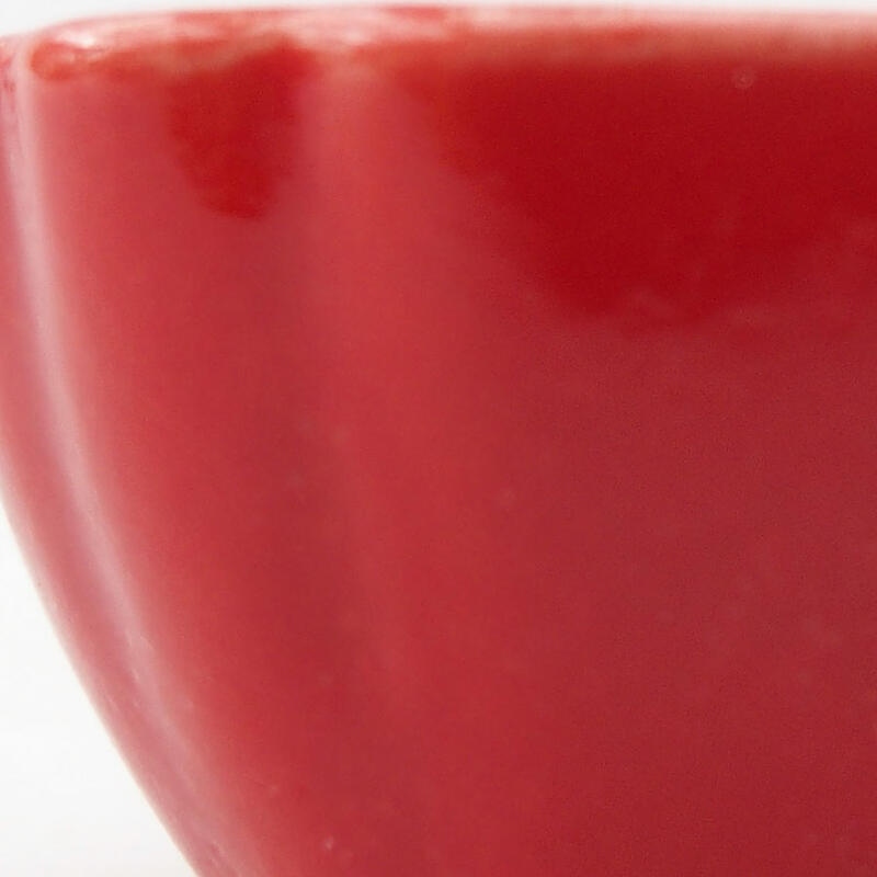 Mini bol bonsaï 4,5 x 4,5 x 2,5 cm, couleur rouge