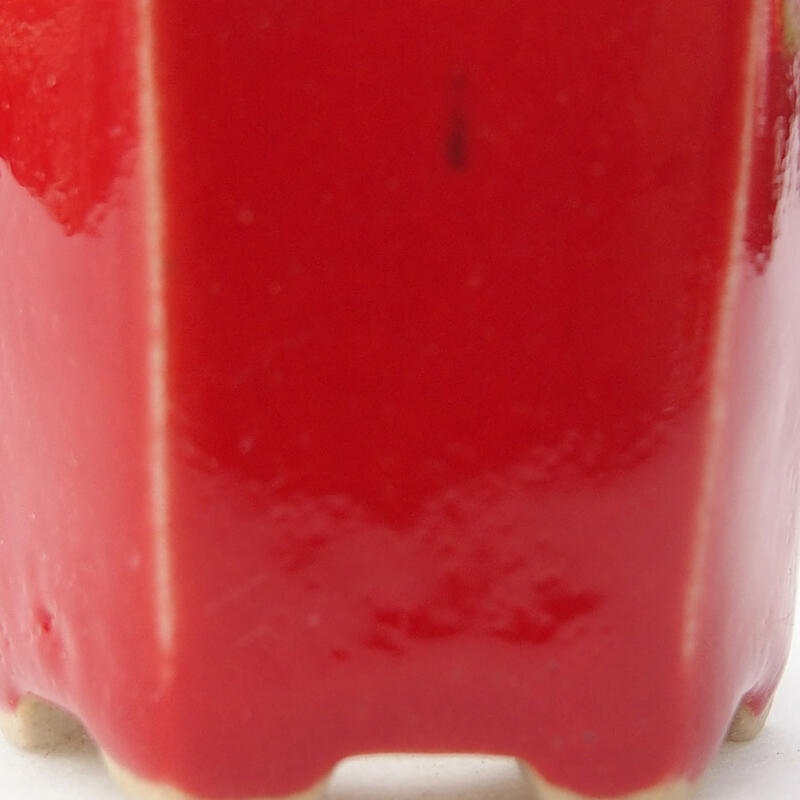 Mini bol bonsaï 4,5 x 4 x 3,5 cm, couleur rouge