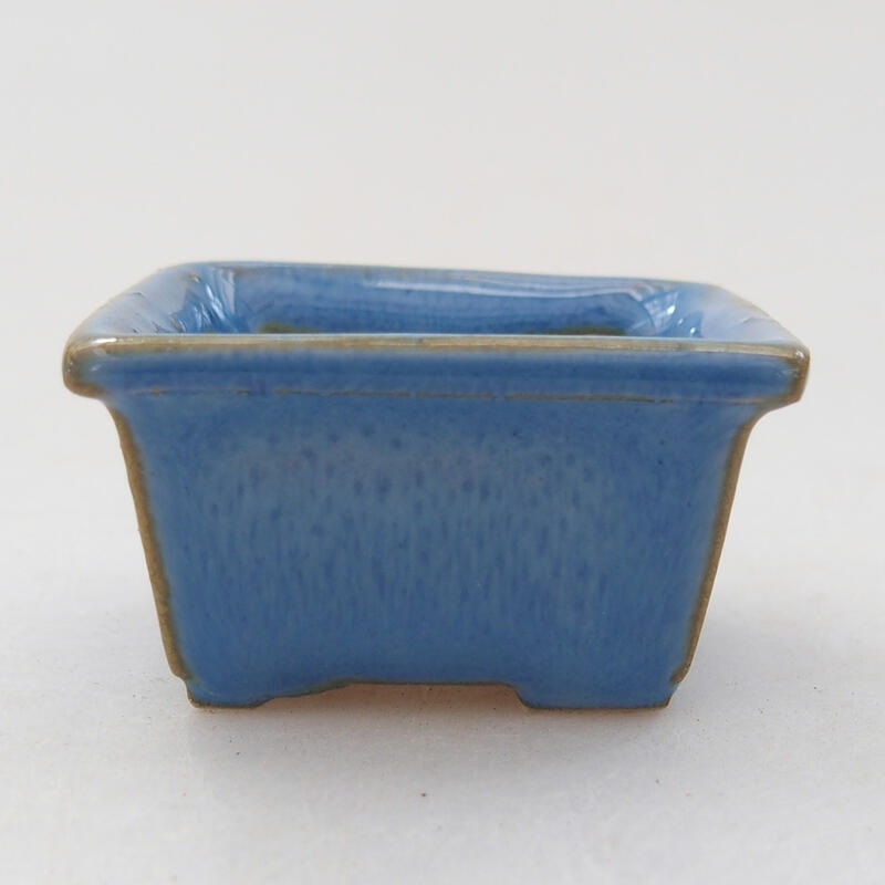Mini bol bonsaï 4 x 3,5 x 2,5 cm, couleur bleu