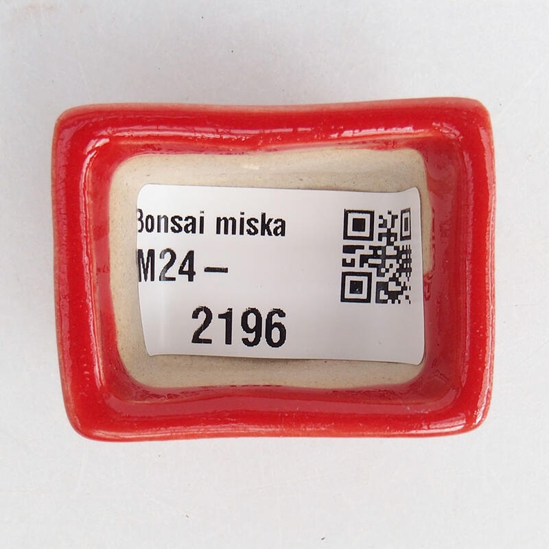 Mini bol bonsaï 4 x 3 x 2 cm, couleur rouge