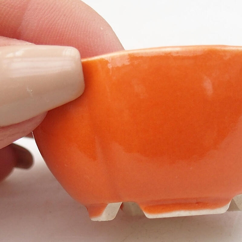 Mini bol bonsaï 4 x 4 x 2,5 cm, orange