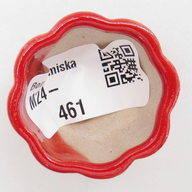 Mini bol bonsaï 4 x 4 x 2 cm, couleur rouge