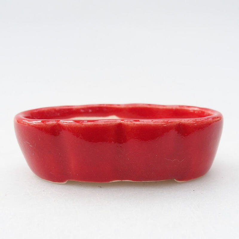 Mini bol bonsaï 5,5 x 3 x 2 cm, couleur rouge