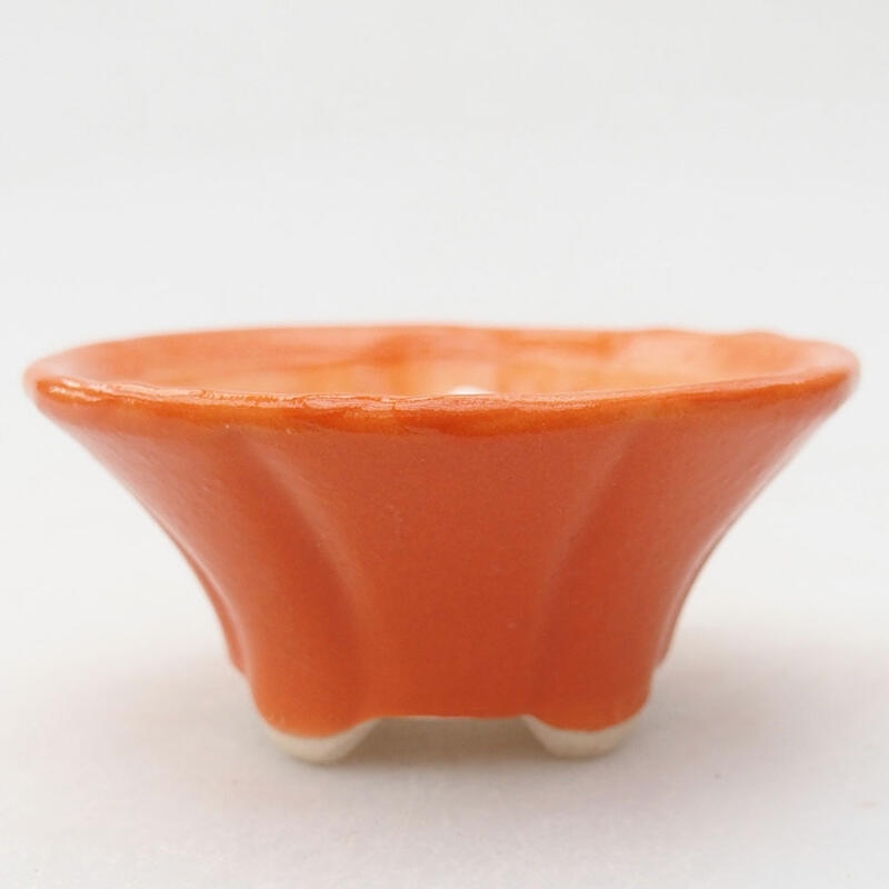 Mini bol bonsaï 5,5 x 5,5 x 2,5 cm, orange
