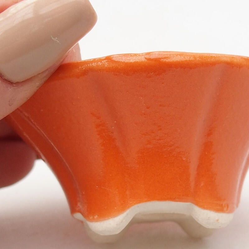 Mini bol bonsaï 5,5 x 5,5 x 2,5 cm, orange