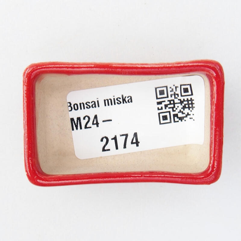 Mini bol bonsaï 5 x 3 x 1,5 cm, couleur rouge