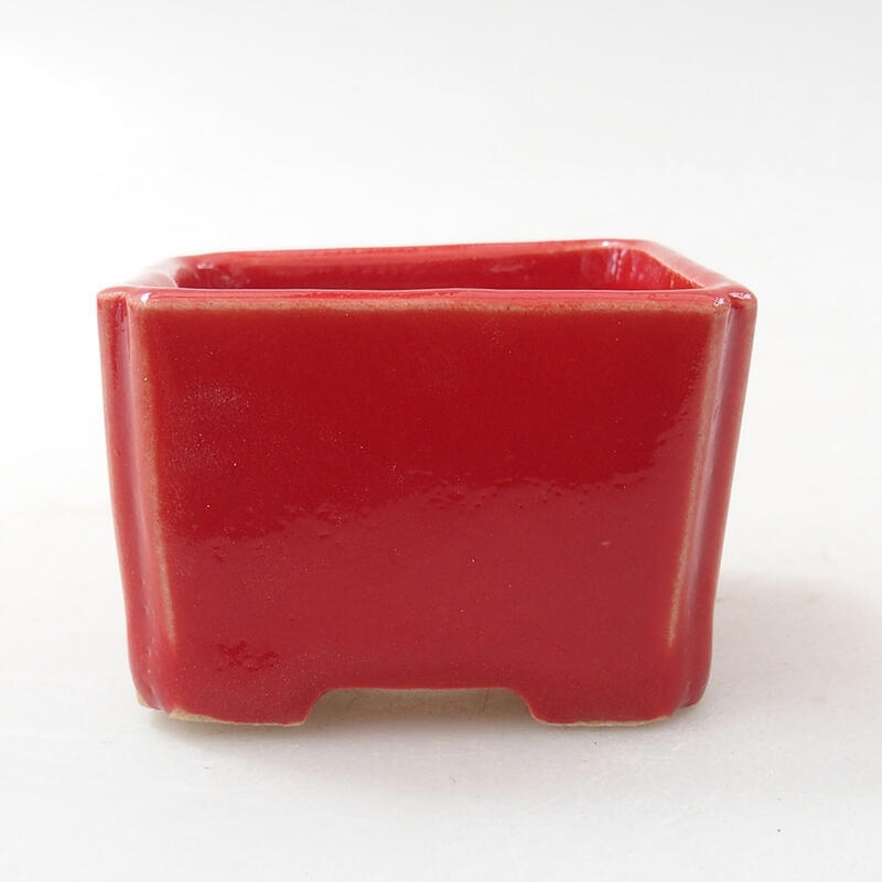 Mini bol bonsaï 5 x 5 x 3,5 cm, couleur rouge