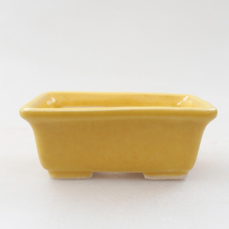 Mini bol bonsaï 6,5 x 4 x 2,5 cm, jaune