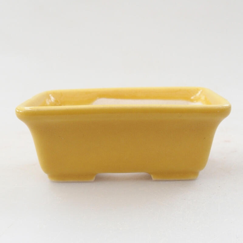 Mini bol bonsaï 6,5 x 4 x 2,5 cm, jaune