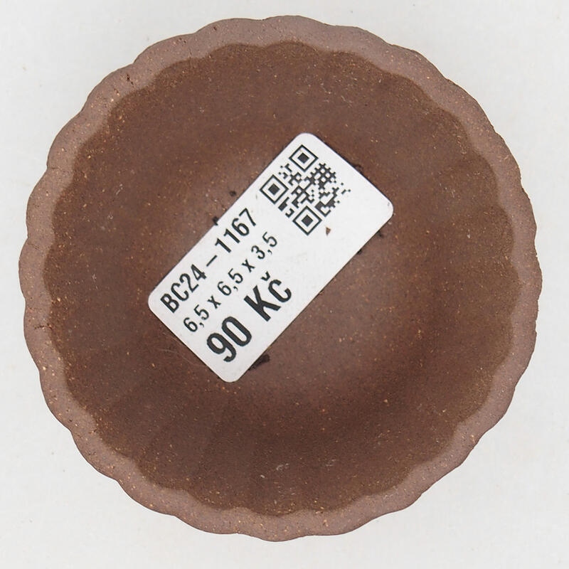 Mini bol à bonsaï 6,5 x 6,5 x 4 cm, brun